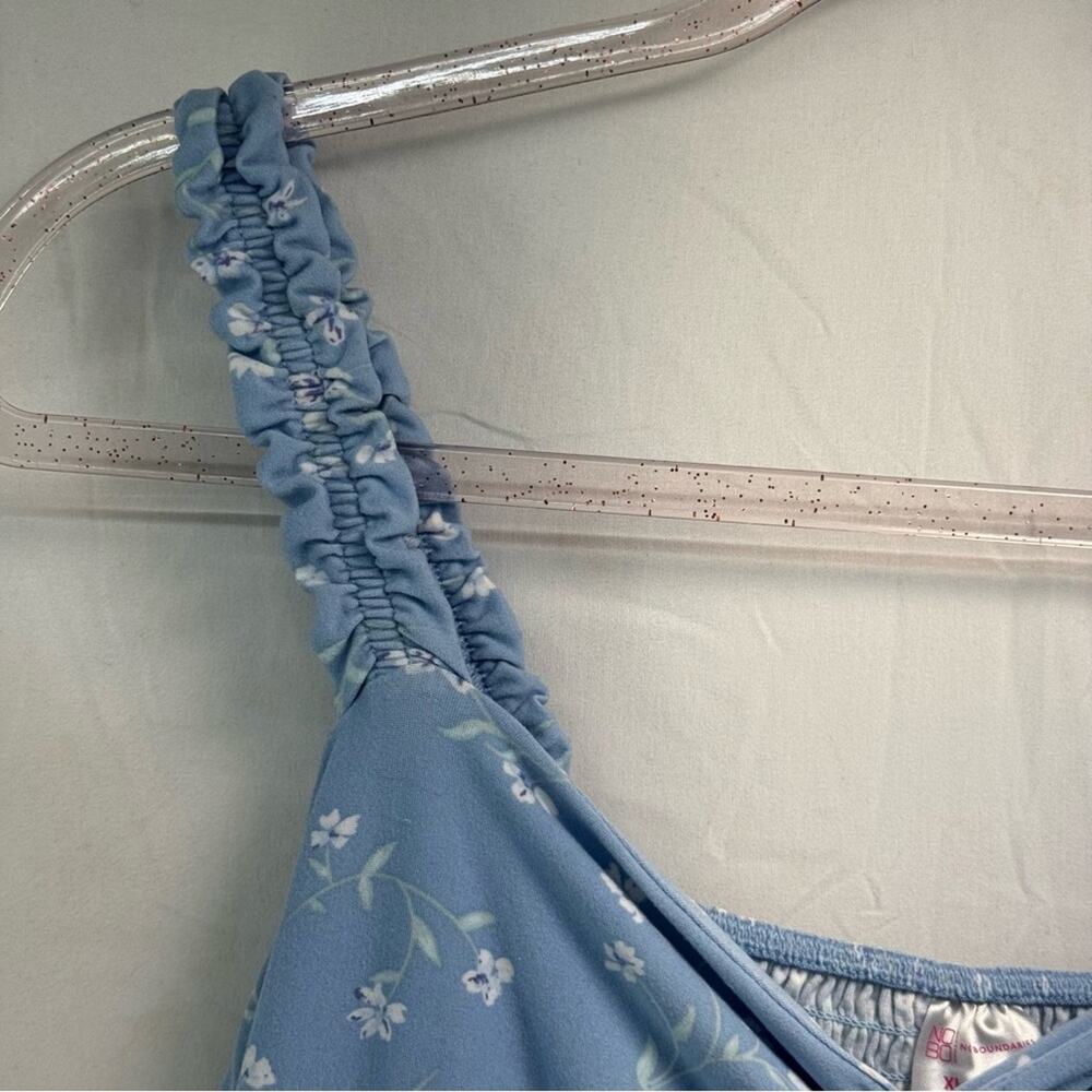 No boundaries women XL Blue Floral highlow SunDress feminine - Picture 5 of 8